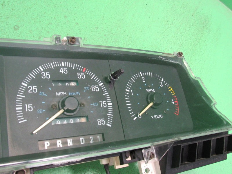 87-91 FORD F250 F350 DIESEL AT INSTRUMENT GAUGE CLUSTER SPEEDO TACH TE