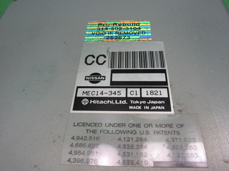 MEC14-345 C1 02 PATHFINDER QX4 AT ECU ECM PCM ENGINE COMPUTER REBUILT 