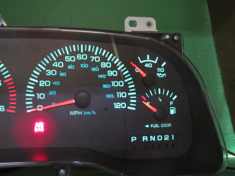 00-01 DODGE RAM GAS INSTRUMENT GAUGE CLUSTER SPEEDOMETER TACH 210K TES