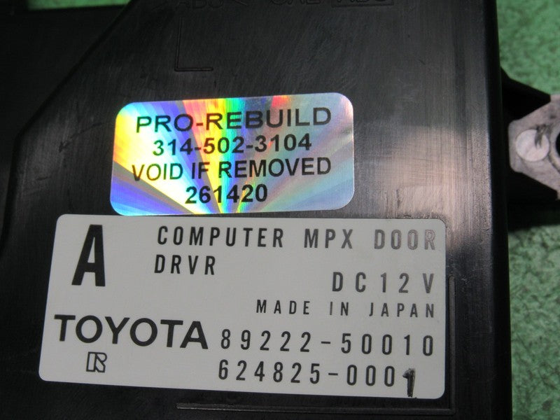 89222-50010 95-97 LEXUS LS400 DRIVER FRONT DOOR MULTIPLEX MPX MODULE R