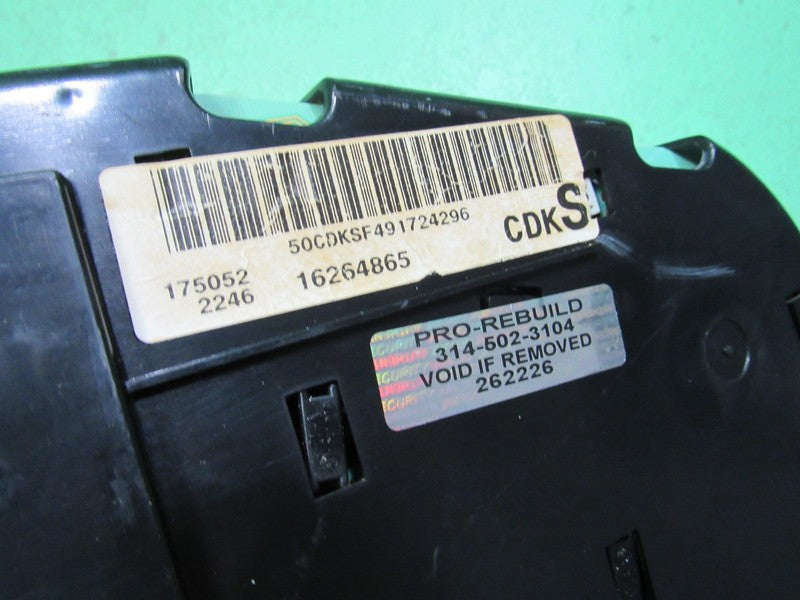 01-02 SIERRA SILVERADO HD INSTRUMENT GAUGE CLUSTER SPEEDO TACH MILEAGE