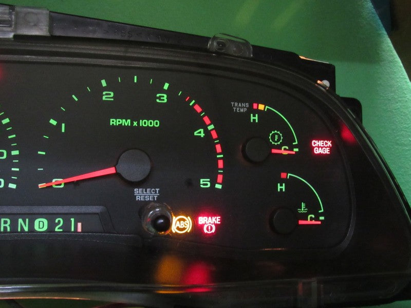 02-03 F250 F350 DIESEL INSTRUMENT GAUGE CLUSTER GAUGES SPEEDO TACH 207