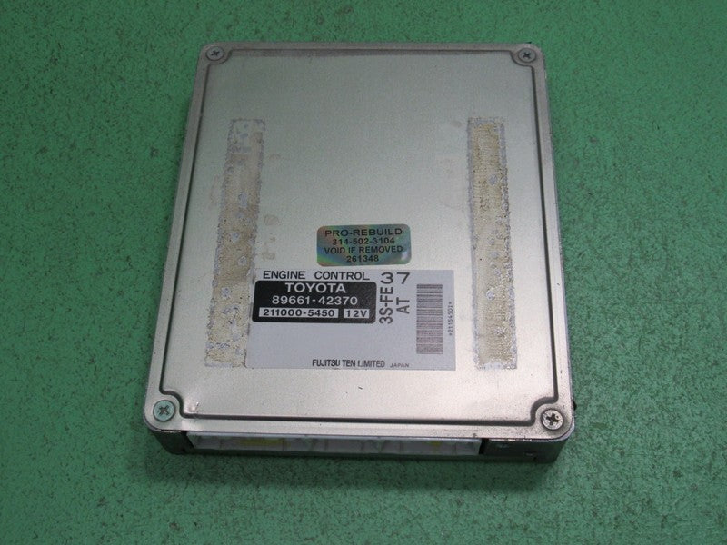 89661-42370 98 TOYOTA RAV4 AT ECU ECM PCM ENGINE COMPUTER CONTROL REBU