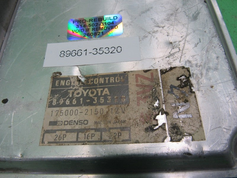 89661-35320 89-90 TOYOTA PICKUP TRUCK 3VZ ECU ECM PCM ENGINE COMPUTER 