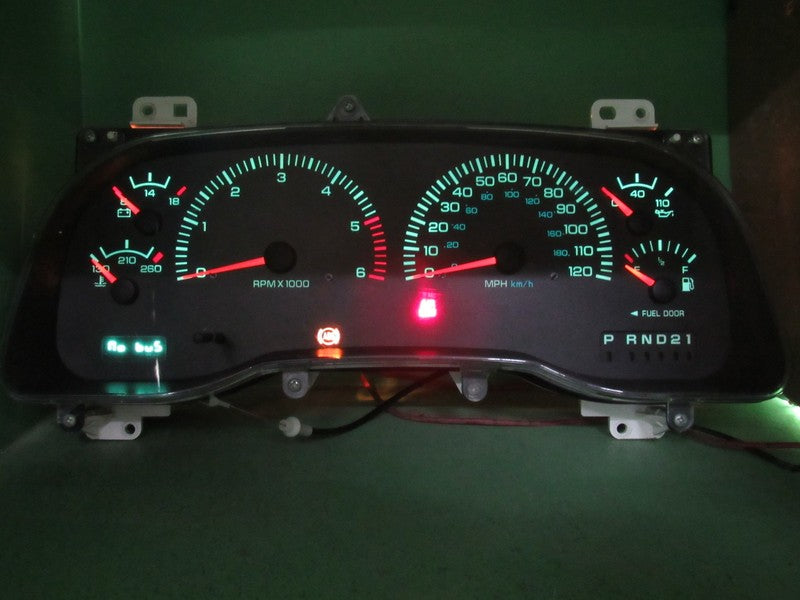 98 DODGE RAM GAS INSTRUMENT GAUGE CLUSTER SPEEDOMETER TACH 269K TESTED