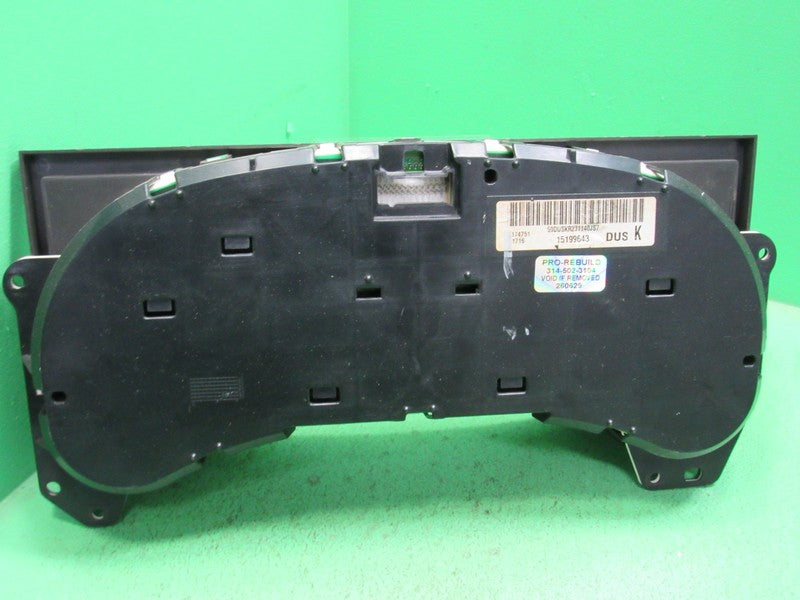 04 HUMMER H2 INSTRUMENT GAUGE CLUSTER SPEEDOMETER TACH MILEAGE PROG 06