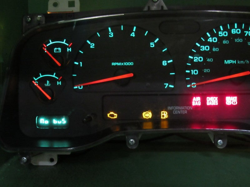 01-04 DODGE DAKOTA MPH INSTRUMENT GAUGE CLUSTER SPEEDO TACH MILEAGE PR