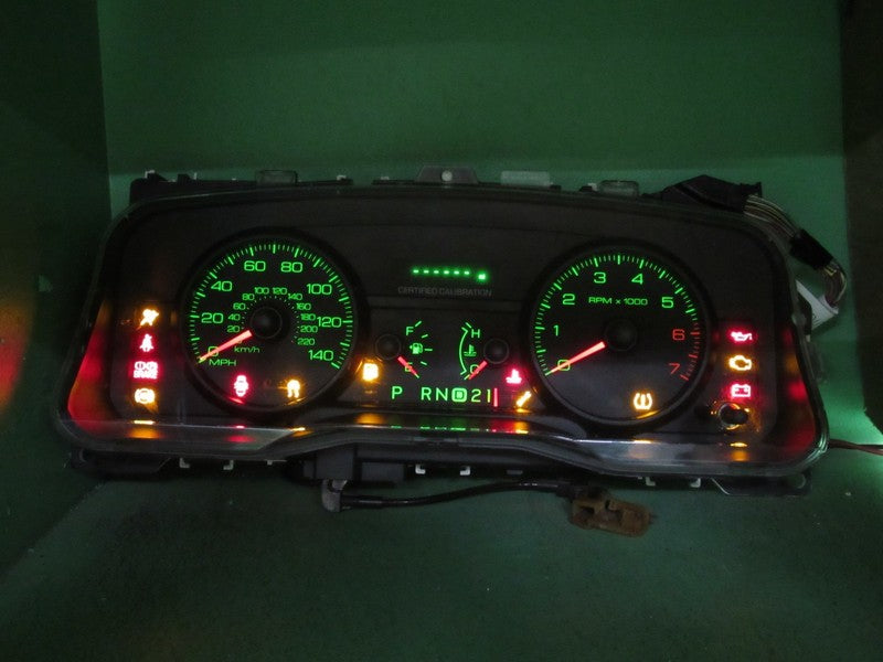 08 CROWN VICTORIA P71 INSTRUMENT GAUGE CLUSTER SPEEDO TACH MILEAGE PRO