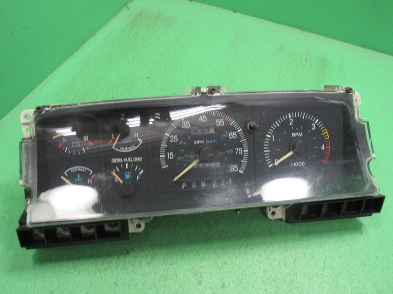 87-91 FORD F250 F350 DIESEL AT INSTRUMENT GAUGE CLUSTER SPEEDO TACH TE