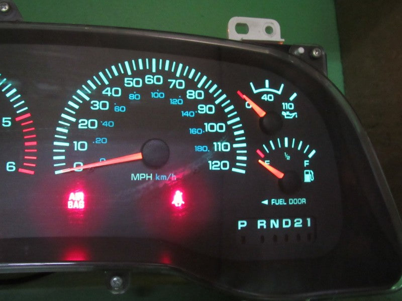 00-01 DODGE RAM GAS INSTRUMENT GAUGE CLUSTER SPEEDOMETER TACH 236K TES