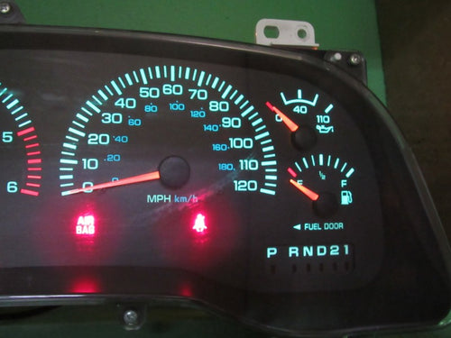 00-01 DODGE RAM GAS INSTRUMENT GAUGE CLUSTER SPEEDOMETER TACH 236K TES