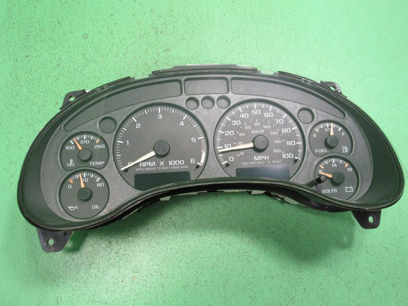 01-04 BLAZER S-10 SONOMA INSTRUMENT GAUGE CLUSTER SPEEDO TACH MILEAGE 