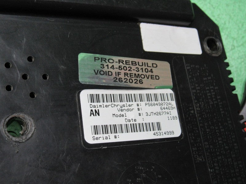 56049072AL 02-04 DODGE DAKOTA BCM CTM CENTRAL TIMING BODY MODULE PROGR