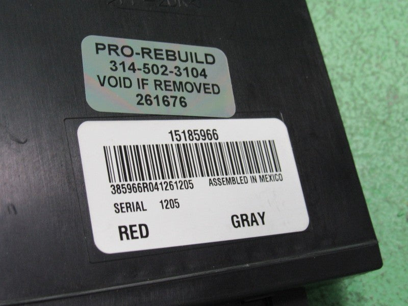 15185966 TAHOE ESCALADE YUKON SUBURBAN REAR A/C HVAC CONTROL MODULE RE