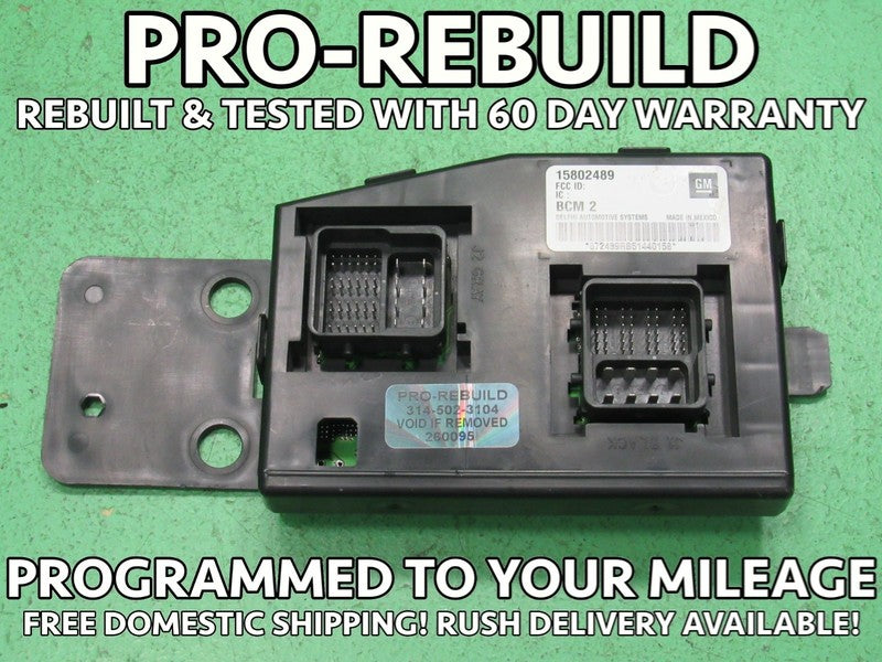 05-06 COLORADO CANYON i280 BCM BODY CONTROL MODULE VIN AND MILEAGE PRO