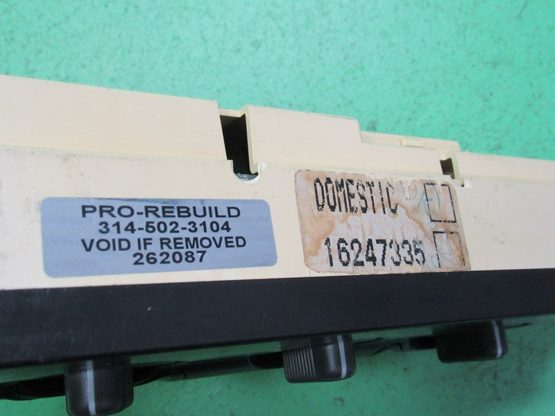 16247335 99-02 S10 BLAZER ENVOY A/C AUTO CLIMATE TEMPERATURE CONTROL R