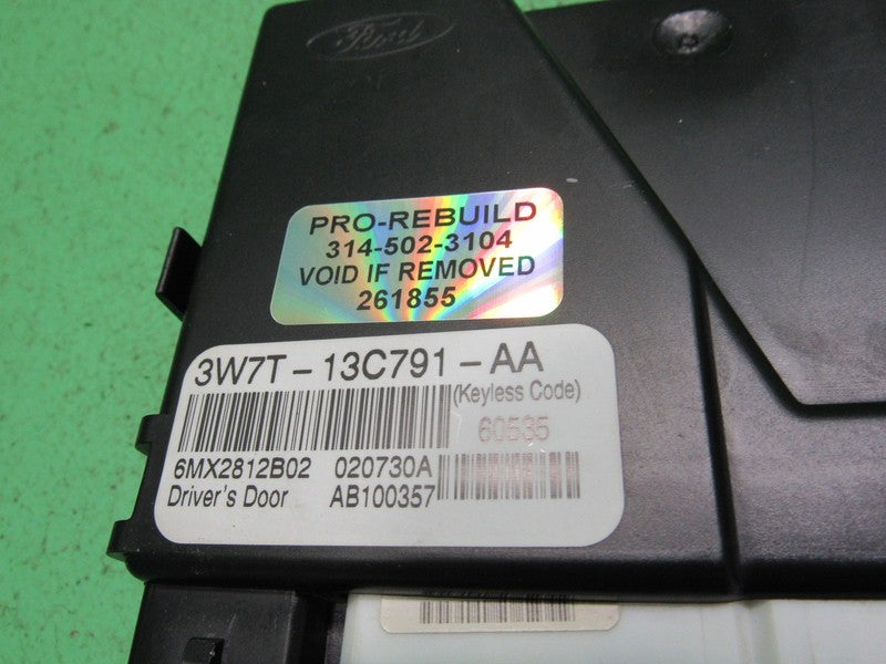 3W7T-13C791-AA GRAND MARQUIS CROWN VICTORIA KEYLESS DOOR ENTRY MODULE 