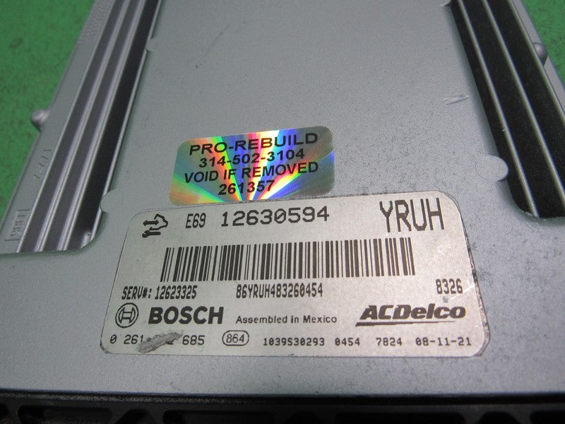12623325 STS CTS ACADIA TRAVERSE E69 3.6L PCM ECM ECU ENGINE COMPUTER 