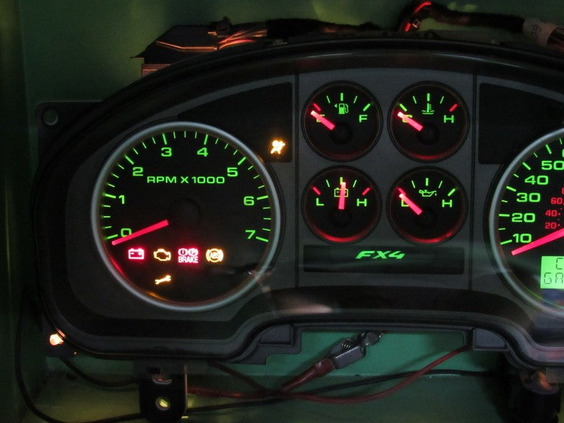 06 F150 FX4 INSTRUMENT GAUGE CLUSTER GAUGES SPEEDO TACH MILEAGE PROG 1
