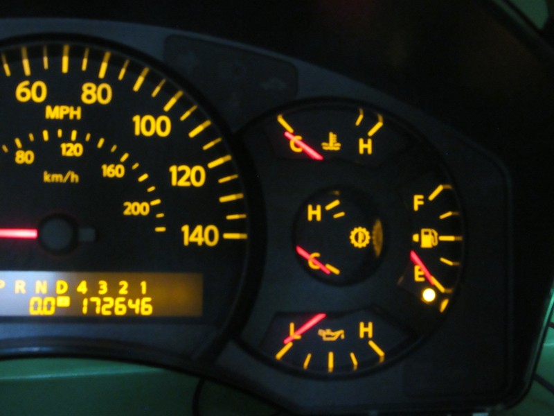 07 NISSAN TITAN INSTRUMENT GAUGE CLUSTER GAUGES SPEEDO TACH 172K TESTE