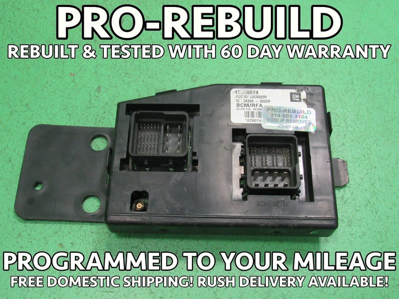 10 CANYON BCM BODY CONTROL MODULE VIN AND MILEAGE PROGRAMMED 0905