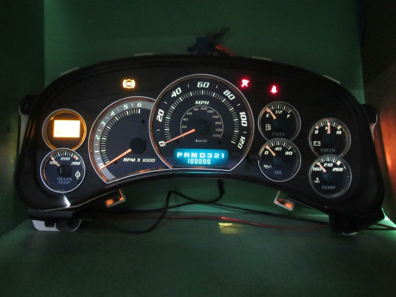 02 CADILLAC ESCALADE INSTRUMENT GAUGE CLUSTER SPEEDO MILEAGE PROG REBU