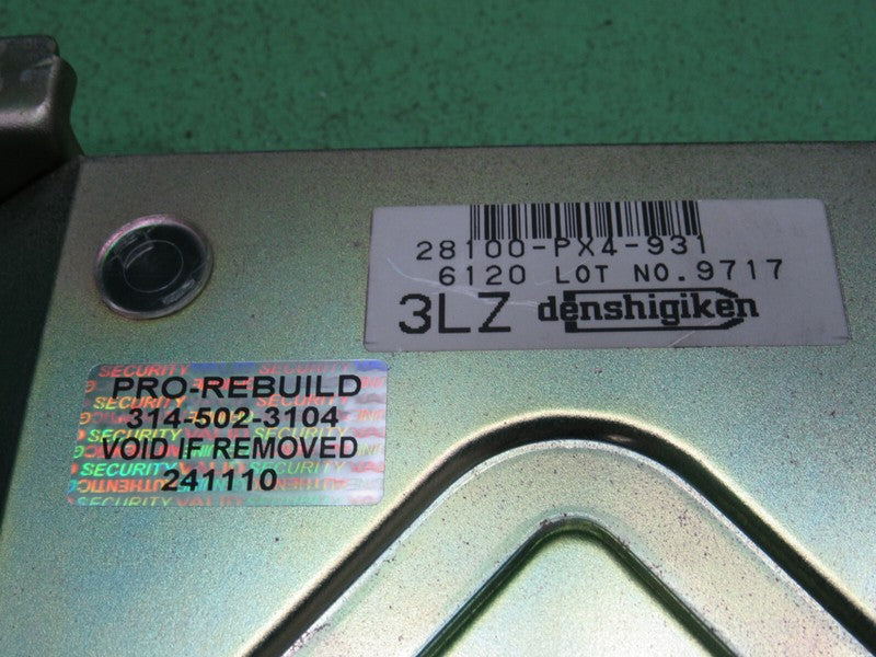 28100-PX4-931 90 HONDA ACCORD EX TCU TCM TRANSMISSION CONTROL UNIT REB