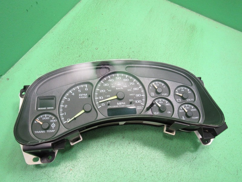 99-02 SIERRA SILVERADO HD INSTRUMENT GAUGE CLUSTER SPEEDO TACH MILEAGE
