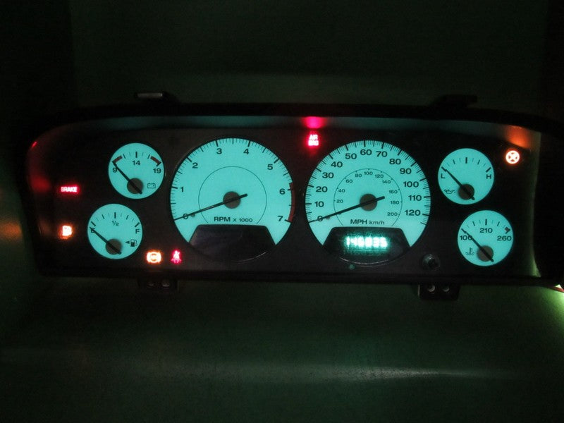 02-04 JEEP GRAND CHEROKEE WJ INSTRUMENT GAUGE CLUSTER MILEAGE PROG REB