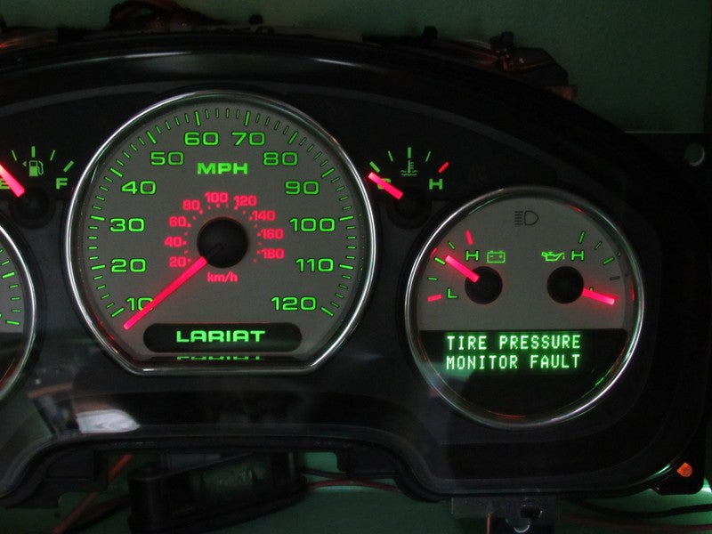 07-08 F150 LARIAT INSTRUMENT GAUGE CLUSTER SPEEDO TACH MILEAGE PROG 14