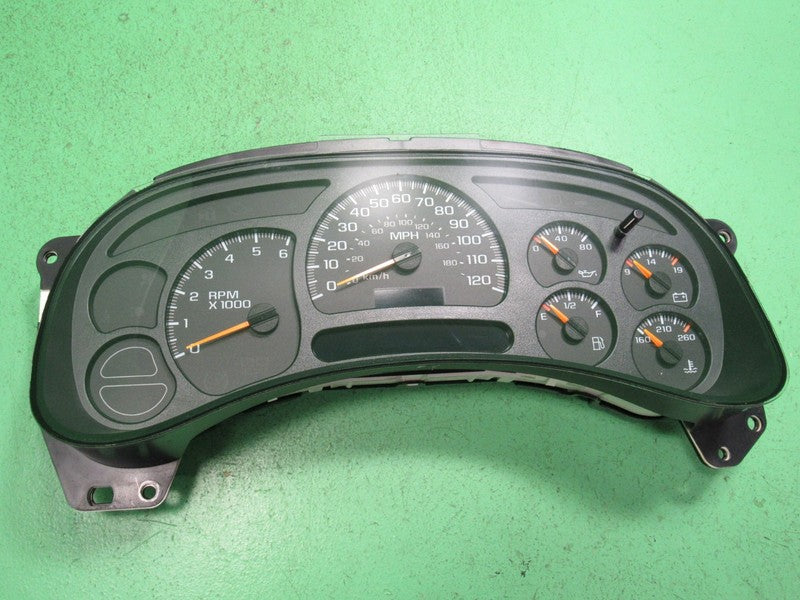 05 SILVERADO SIERRA TAHOE INSTRUMENT GAUGE CLUSTER MILEAGE PROGRAMMED 