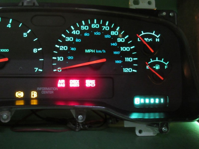 01-04 DODGE DAKOTA MPH INSTRUMENT GAUGE CLUSTER SPEEDO TACH MILEAGE PR