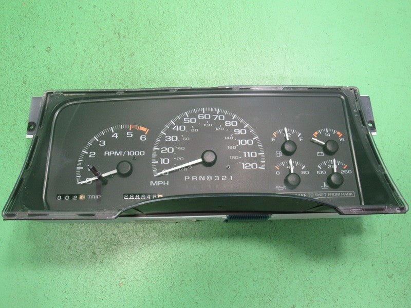 99-00 ESCALADE TAHOE YUKON INSTRUMENT GAUGE CLUSTER SPEEDO TACH 288K R
