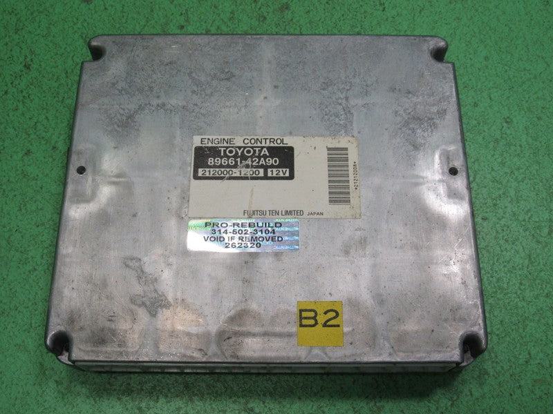 89661-42A90 04 TOYOTA RAV4 FWD AT ECU ECM PCM ENGINE COMPUTER CONTROL 