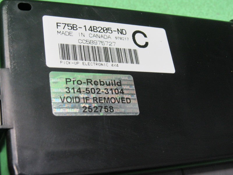 97 FORD F150 F250 4x4 4WD BCM GEM MULTIFUNCTION MODULE F75B-14B205-ND 