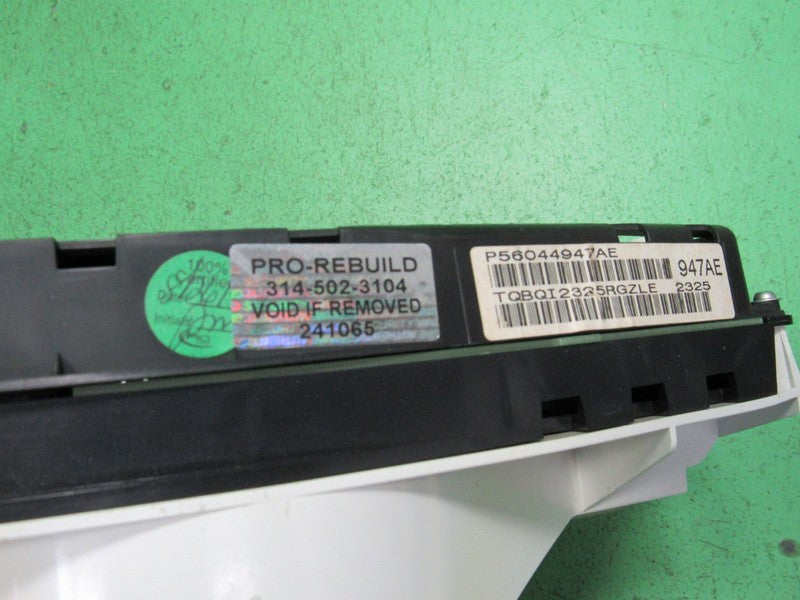 06 MAGNUM CHARGER 160MPH INSTRUMENT GAUGE CLUSTER SPEEDO TACH MILEAGE 