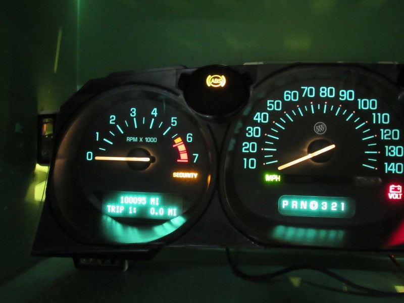 00-01 BUICK LESABRE INSTRUMENT GAUGE CLUSTER GAUGES SPEEDO TACH MILEAG