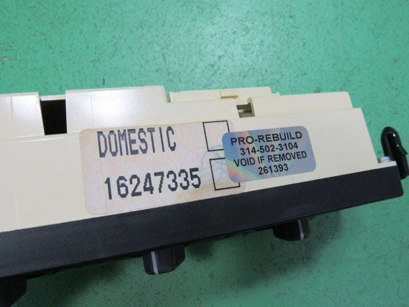 16247335 99-02 S10 BLAZER ENVOY A/C AUTO CLIMATE TEMPERATURE CONTROL R
