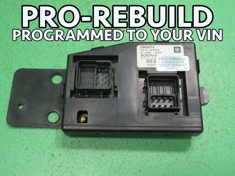 09 HUMMER H3 BCM BODY CONTROL MODULE VIN AND MILEAGE PROGRAMMED 0907