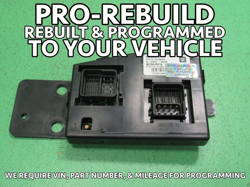09 COLORADO BCM BODY CONTROL MODULE VIN AND MILEAGE PROGRAMMED 0901