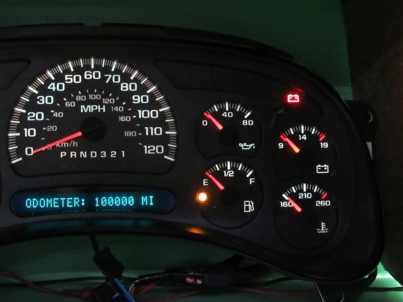 06-07 SILVERADO SIERRA TAHOE INSTRUMENT GAUGE CLUSTER MILEAGE PROG REB