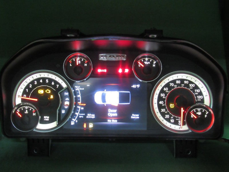 16 RAM BIGHORN INSTRUMENT GAUGE CLUSTER SPEEDO TACH MILEAGE PROG REBUI