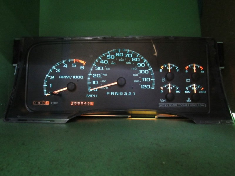 99-00 ESCALADE TAHOE YUKON INSTRUMENT GAUGE CLUSTER SPEEDO TACH 255K R