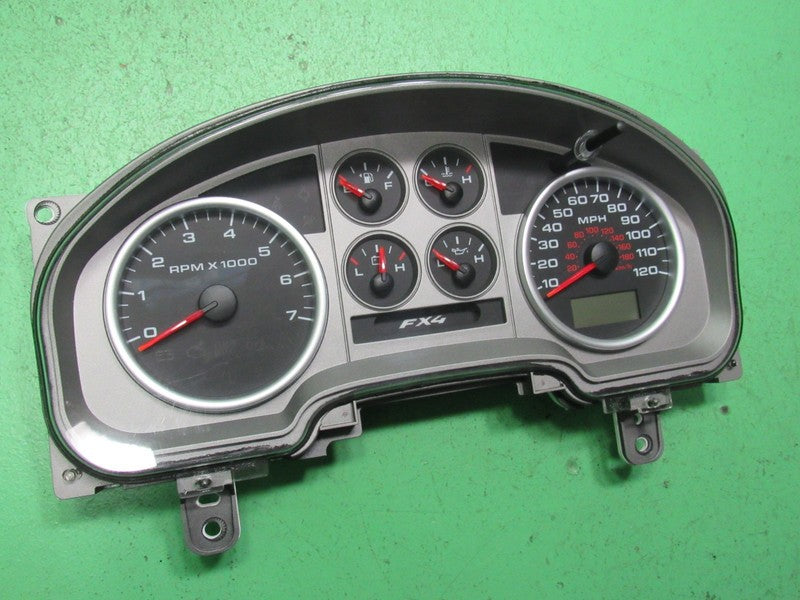 07-08 F150 FX4 SPORT INSTRUMENT GAUGE CLUSTER GAUGES SPEEDO TACH MILEA