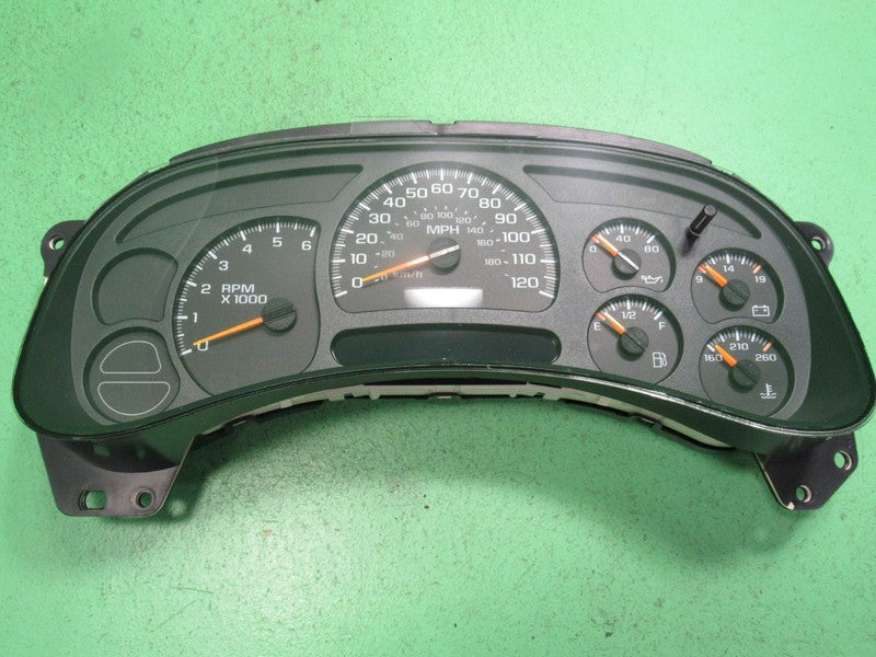03-04 SILVERADO SIERRA TAHOE INSTRUMENT GAUGE CLUSTER MILEAGE PROG REB