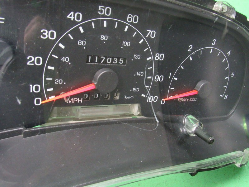 99-01 F250 F350 GAS INSTRUMENT GAUGE CLUSTER GAUGES SPEEDO TACH 117K T