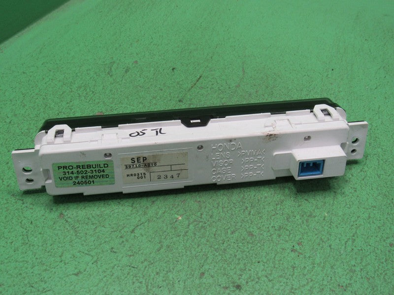 04-08 ACURA TL BASE DIGITAL CLOCK CENTER DASH DISPLAY 39710-SEP-A01 RE