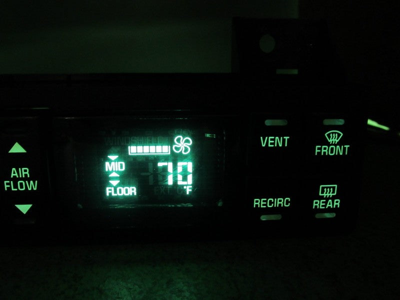 16214484 95-99 LESABRE 95-96 PARK AVE AC DIGITAL CLIMATE TEMP CONTROL 