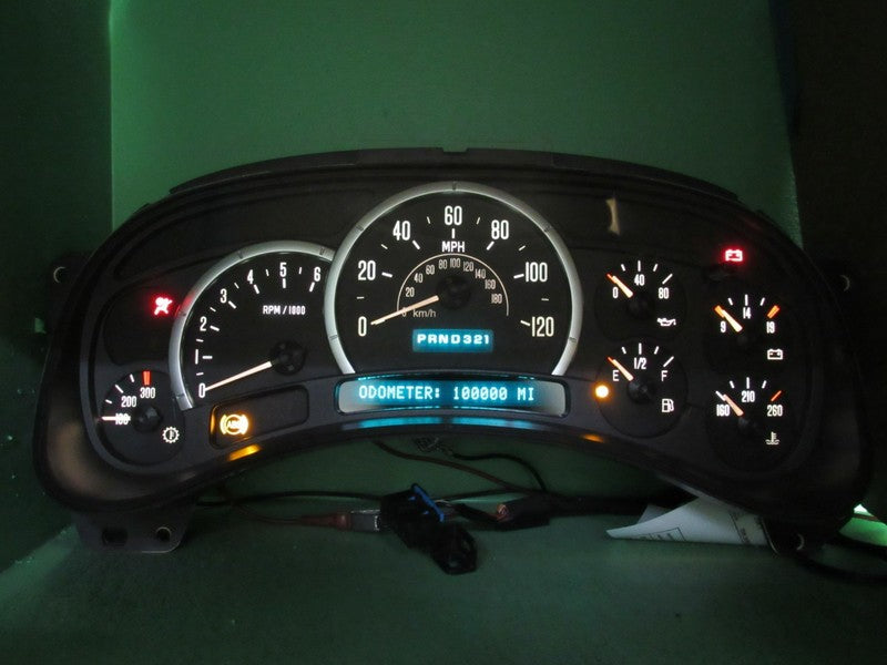 03-04 CADILLAC ESCALADE INSTRUMENT GAUGE CLUSTER SPEEDO MILEAGE PROG R