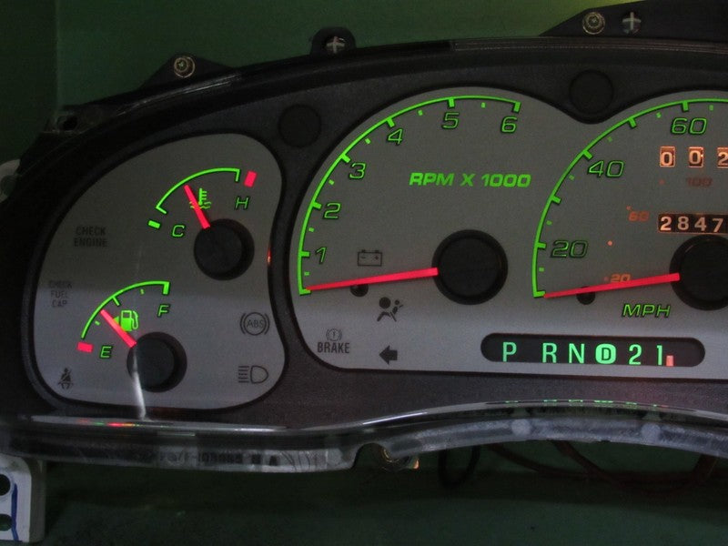 03 RANGER GRAY FACE INSTRUMENT GAUGE CLUSTER SPEEDOMETER TACH 284K REB